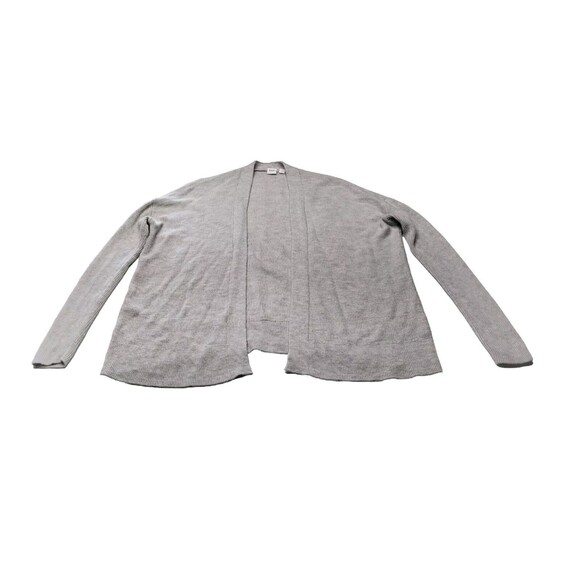 Gap Women XS Cardigan Petite Gray Open Front Sweater Soft Merino Extra Fine Wool - Picture 1 of 12